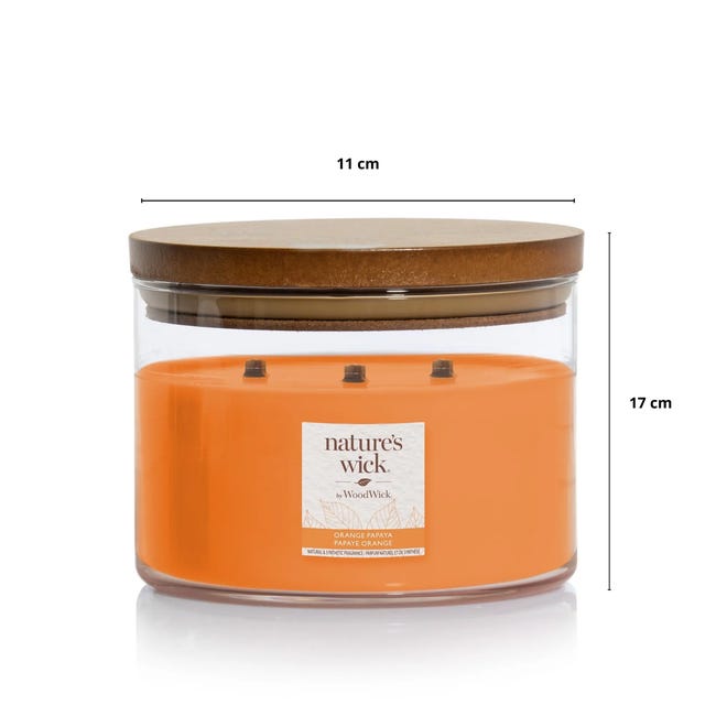 Świeca zapachowa w szkle Orange Papaya Woodwick