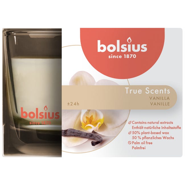 Świeca zapachowa w szkle True Scents wanilia Bolsius
