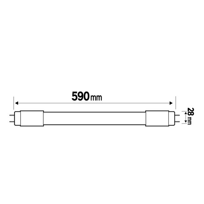 Świetlówka LED G13 8 W 900 lm Neutralna biel 60 cm Lexman	