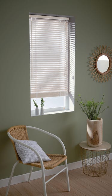 Żaluzja drewniana 80 x 250 cm biała 27 mm Inspire