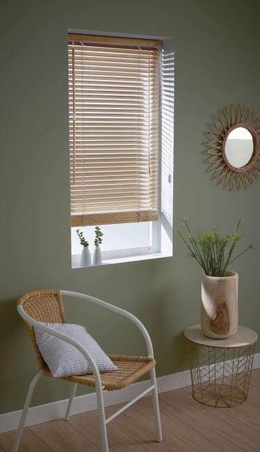 Żaluzja drewniana Nordic 70 x 150 cm brązowa 27 mm