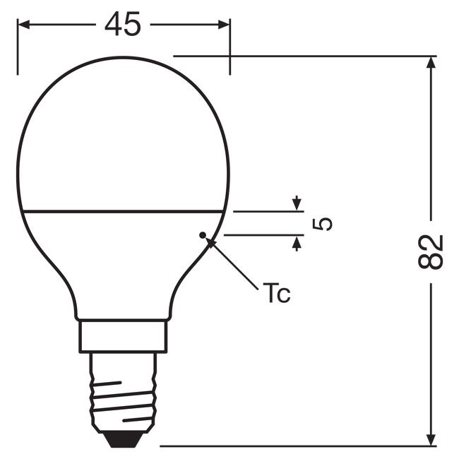 Żarówka LED 3 szt. E14 4,9W 470 lm Ciepła OSRAM