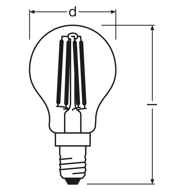 Żarówka LED 3 szt. E14 4 W = 40 W 470 lm Ciepła OSRAM