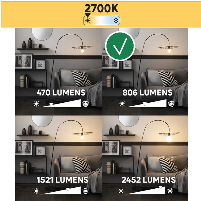 Żarówka LED 3 szt. E27 5.9 W = 60 W 806 lm Ciepła Lexman