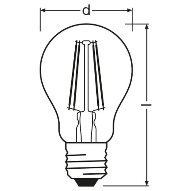 Żarówka LED 3 szt. E27 6.5 W = 60 W 806 lm Neutralna OSRAM