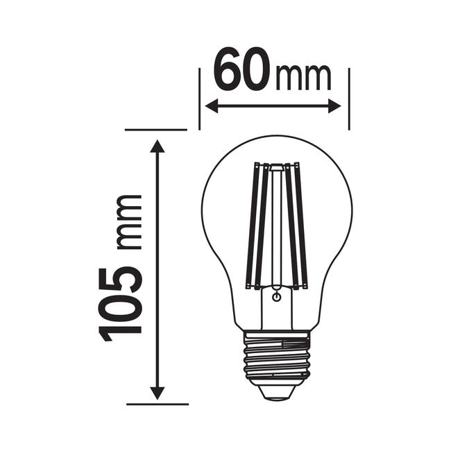 Żarówka LED 3 szt. E27 7,2 W 1521 lm Ciepła biel Lexman
