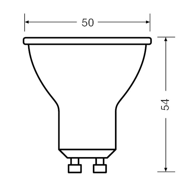 Żarówka LED 3 szt. GU10 6,9 W = 80 W 575 lm Neutralna biel Osram