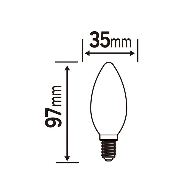 Żarówka LED E14 1,8W 250 LM Ciepła biel Lexman