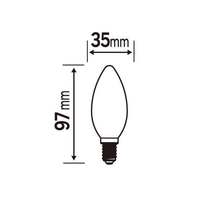 Żarówka LED E14 3,4 W 470 lm Ciepła biel Lexman