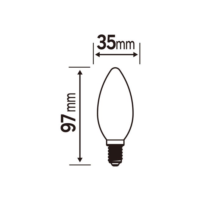 Żarówka LED E14 3,4 W =40 W 470 lm Ciepła biel Lexman