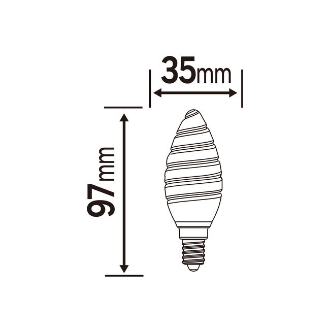 Żarówka LED E14 3,4W 470 LM Ciepła biel Lexman