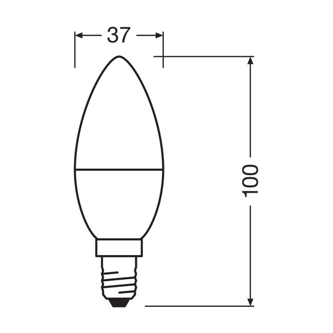 Żarówka LED E14 5 W = 40 W 470 lm Neutralna biel Osram