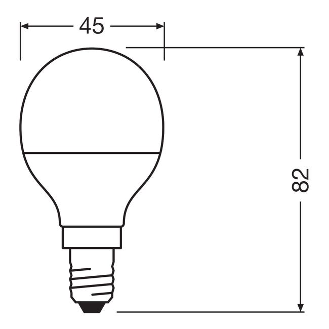 Żarówka LED E14 5 W = 40 W 470 lm Zimna biel Osram