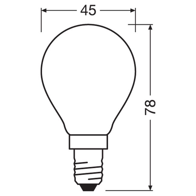 Żarówka LED E14 6,5 W = 60 W 806 lm Zimna biel Osram
