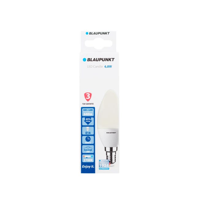Żarówka LED E14 6.8 W = 50 W 640 lm Ciepła biel Blaupunkt