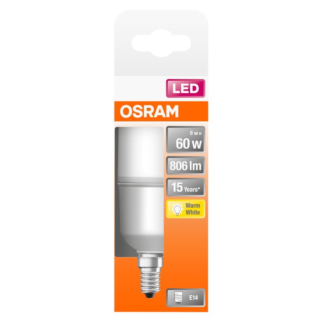 Żarówka LED E14 8 W = 60 W 806 lm Ciepła biel Osram