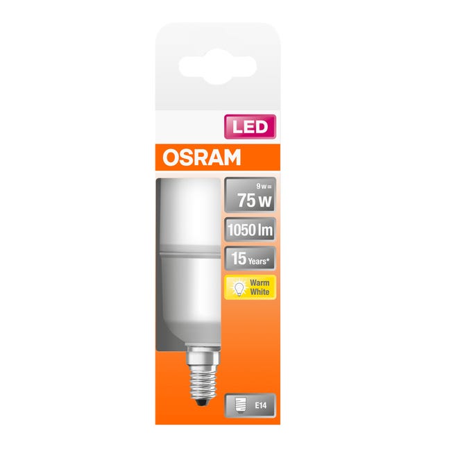 Żarówka LED E14 9 W = 75 W 1050 lm Ciepła biel Osram