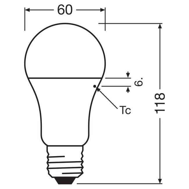 Żarówka LED E27 (230 V) 10 W 1055 lm Ciepła biel OSRAM