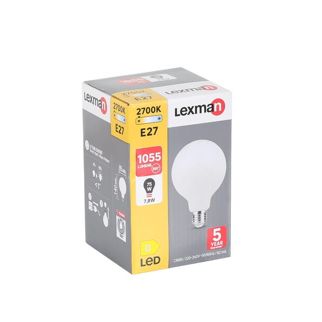 Żarówka LED E27 1055 lm ciepła biel Lexman