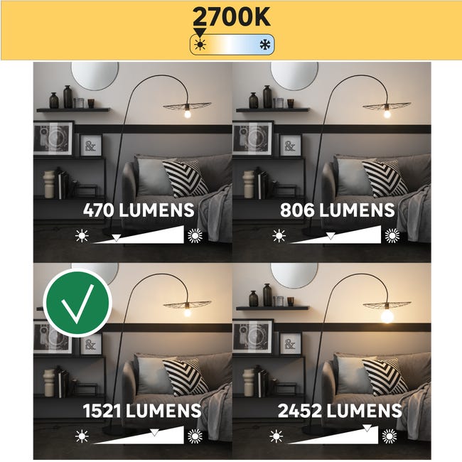 Żarówka LED E27 11,2 W = 100 W 1521 lm ciepła biel Lexman