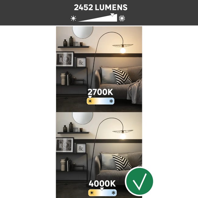 Żarówka LED E27 18 W = 150 W 2452 lm Neutralna biel Lexman