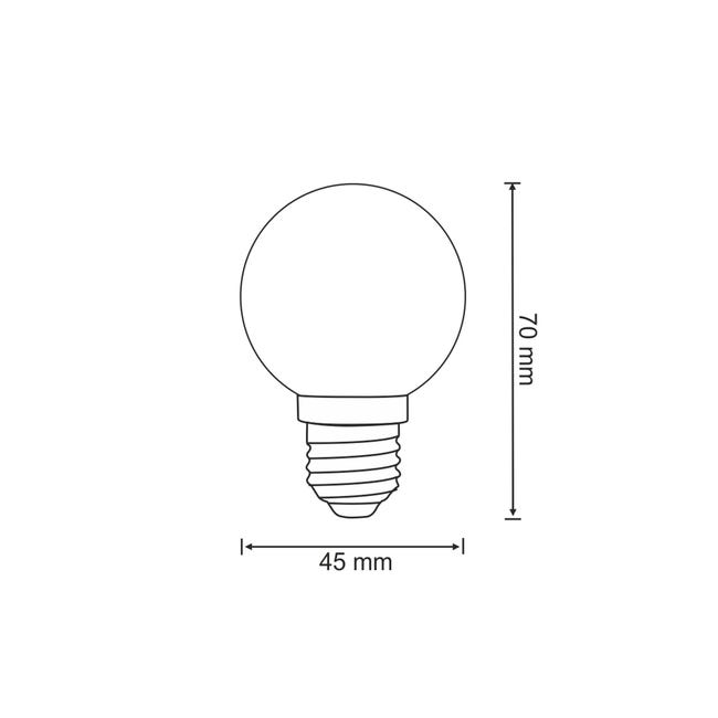 Żarówka LED E27 2 szt. Party 36 V 50 lm Ciepła Polux