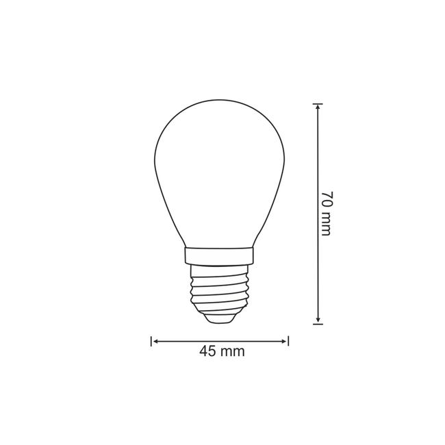 Żarówka LED E27 2 szt. Party 36 V 80 lm Ciepła Polux
