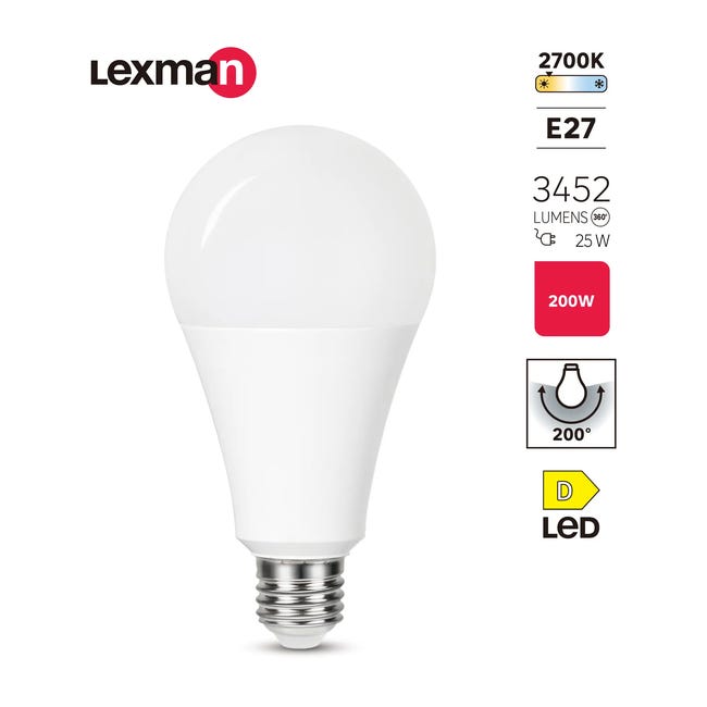 Żarówka LED E27 24 W 3452 lm Ciepła biel Lexman 