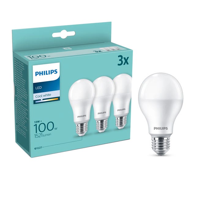 Żarówka LED E27 3 szt. 13 W = 100 W 1521 lm Neutralna PHILIPS