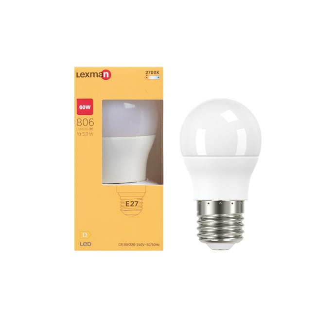 Żarówka LED E27 5,9 W 806 lm Ciepła biel Lexman