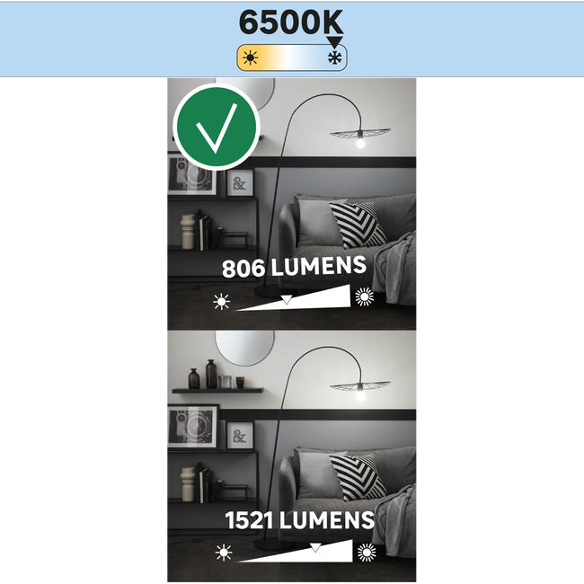 Żarówka LED E27 5,9 W 806 lm Zimna biel Lexman