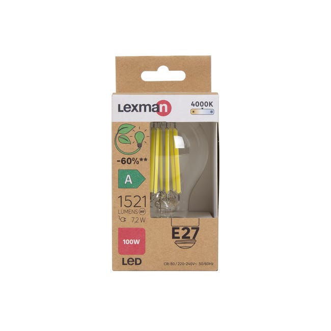 Żarówka LED E27 7,2 W 1521 lm Neutralna biel Lexman