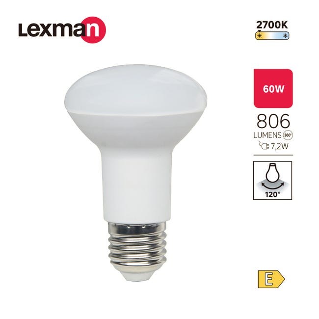 Żarówka LED E27 7,2 W 806 lm Ciepła biel Lexman