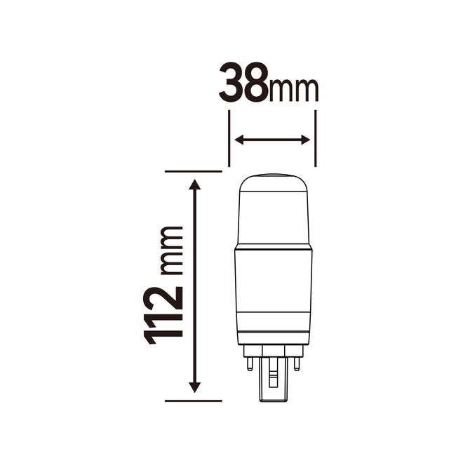 Żarówka LED G24D3 7,8 W 1055 lm Neutralna biel Lexman