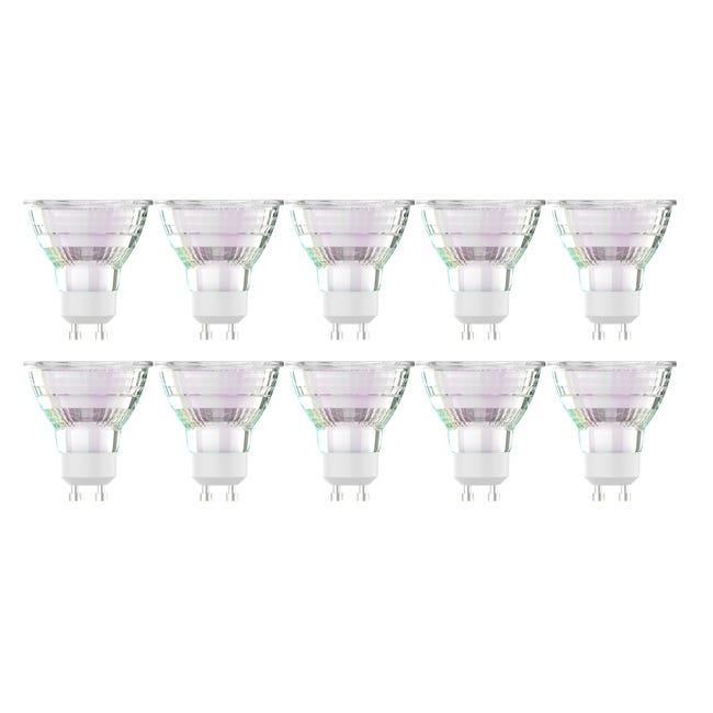 Żarówka LED GU10 10 szt. 3,9 W 450 lm Zimna biel Lexman