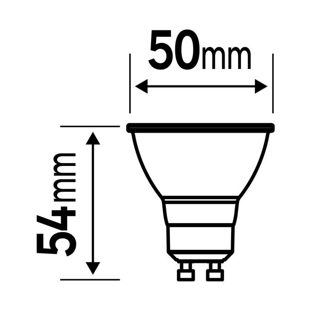 Żarówka LED GU10 3,9 W 450 lm Zimna biel Lexman