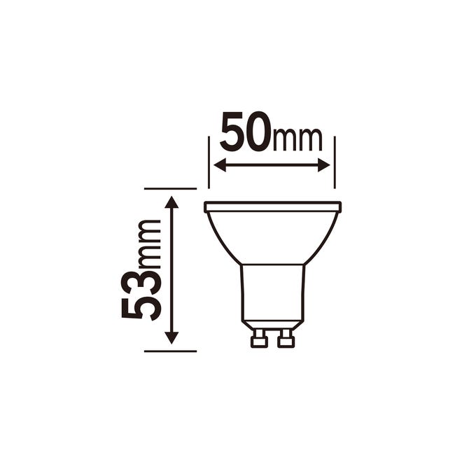 Żarówka LED GU10 3 szt. 5,4 W 510 lm Ciepła biel Lexman