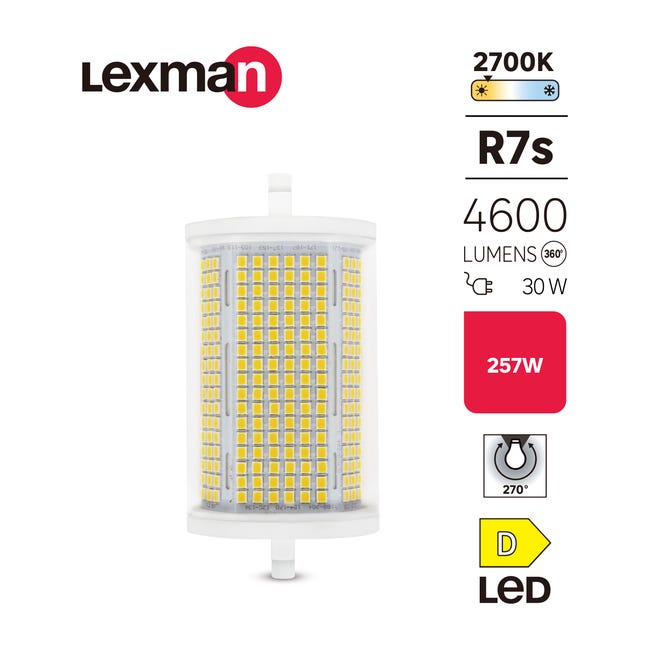 Żarówka LED R7S 30 W 4600 lm Ciepła biel Lexman