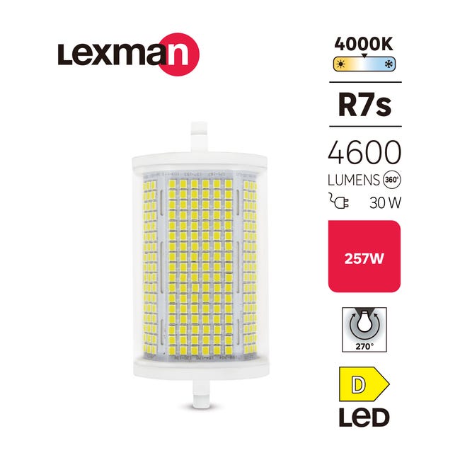 Żarówka LED R7S 30 W 4600 lm Neutralna biel Lexman