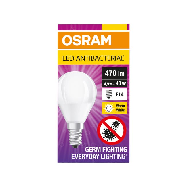 Żarówka antybakteryjna LED E14 5.5 W 470 lm Ciepła Osram
