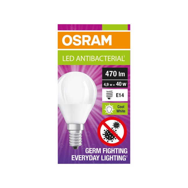 Żarówka antybakteryjna LED E14 5.5 W 470 lm Neutralna Osram
