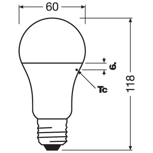 Żarówka antybakteryjna LED E27 10 W 1055 lm Ciepła Osram