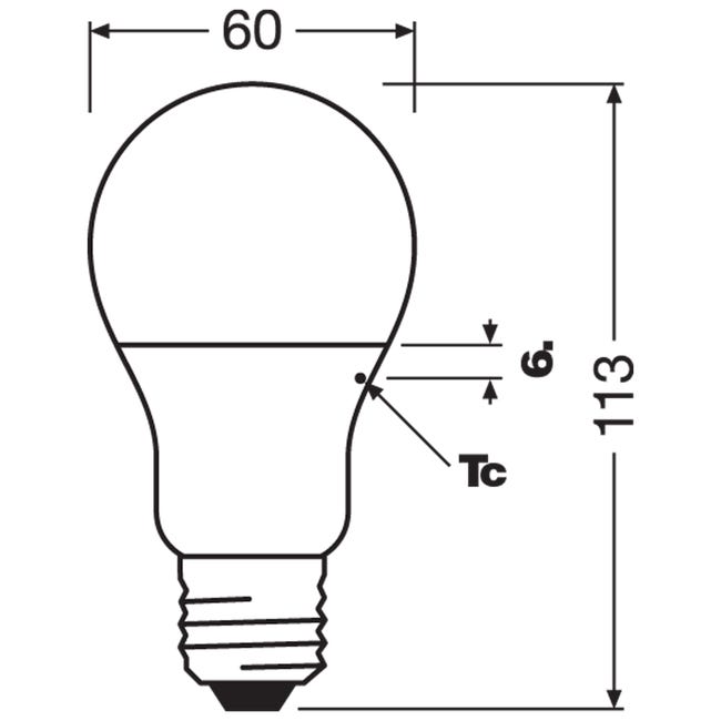 Żarówka antybakteryjna LED E27 8.5 W 806 lm Neutralna Osram