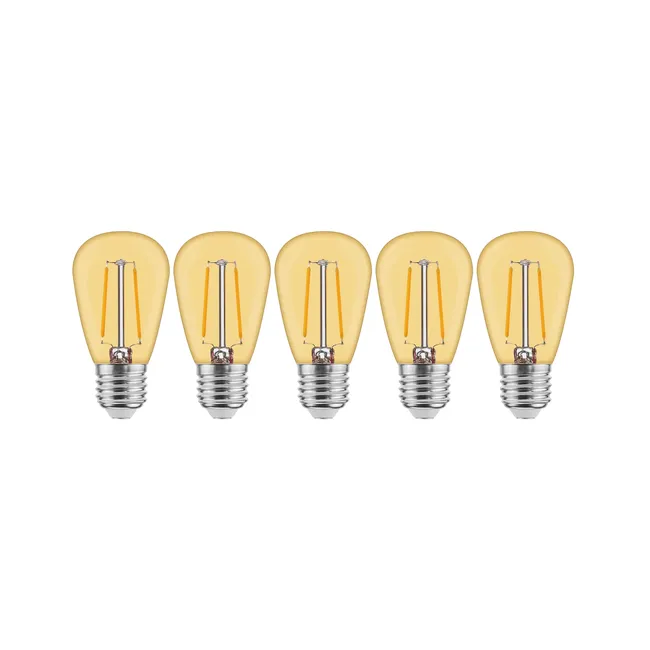 Żarówka dekoracyjna LED 5 szt. E27 1,5 W 90 lm IP44 Lexman