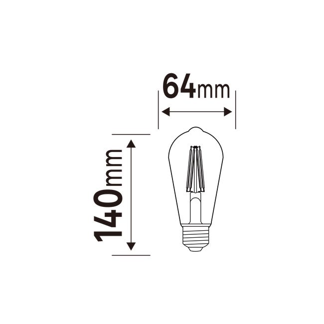 Żarówka dekoracyjna LED 6 szt. E27 2,7 W 300 lm Lexman