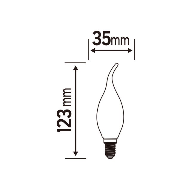 Żarówka dekoracyjna LED E14 3 W = 21 W 200 lm Lexman
