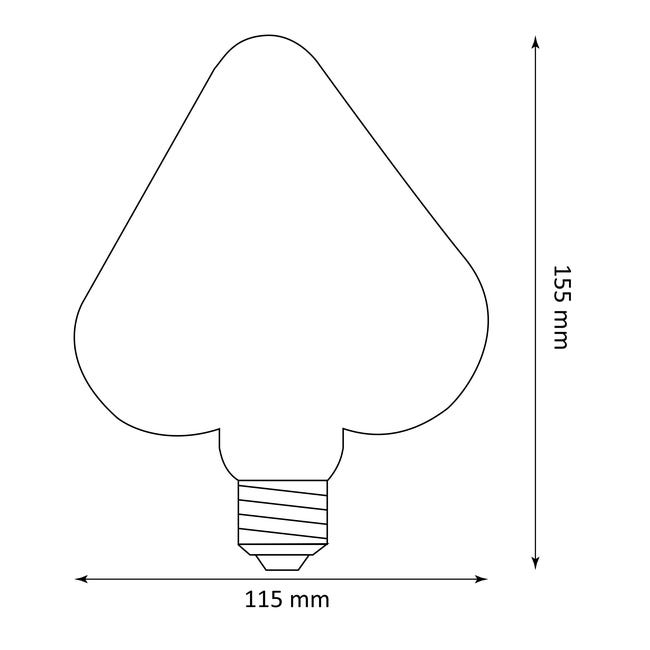 Żarówka dekoracyjna LED E27 2.5W = 16 W 190 lm Polux