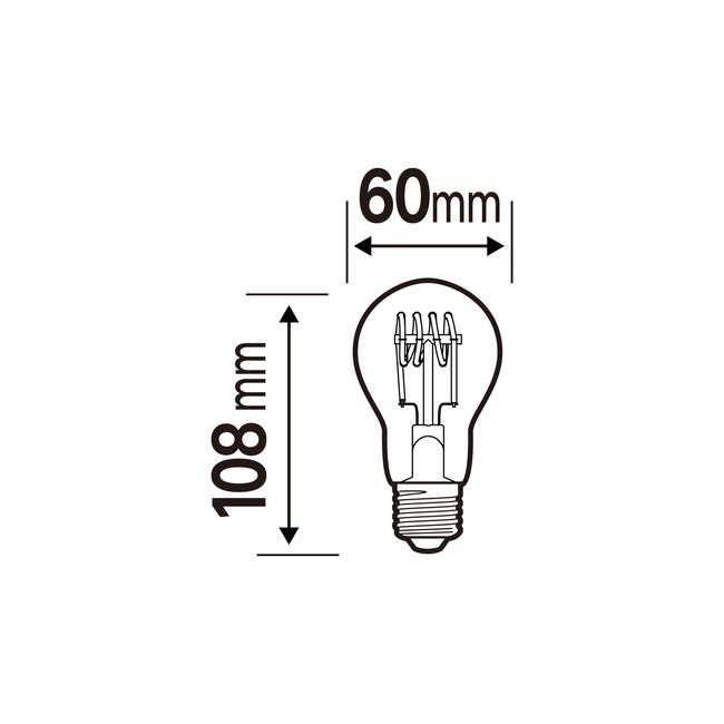 Żarówka dekoracyjna LED E27 4,5 W 400 lm Lexman