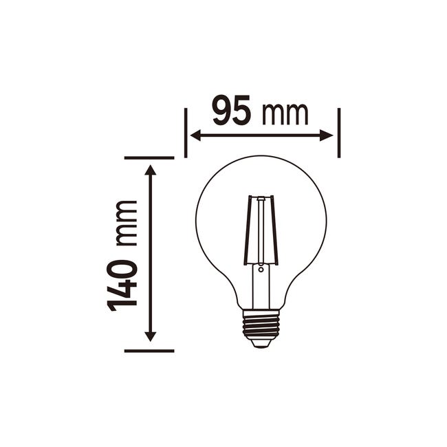 Żarówka dekoracyjna LED E27 4,9 W 1055 lm Lexman