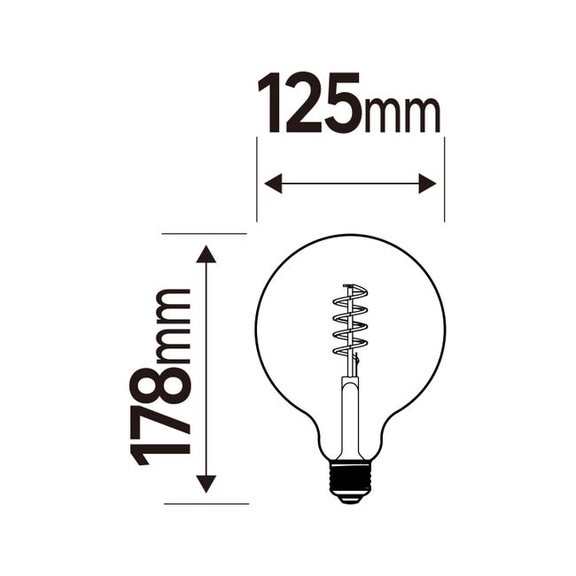 Żarówka dekoracyjna LED E27 4,9 W 400 lm Lexman